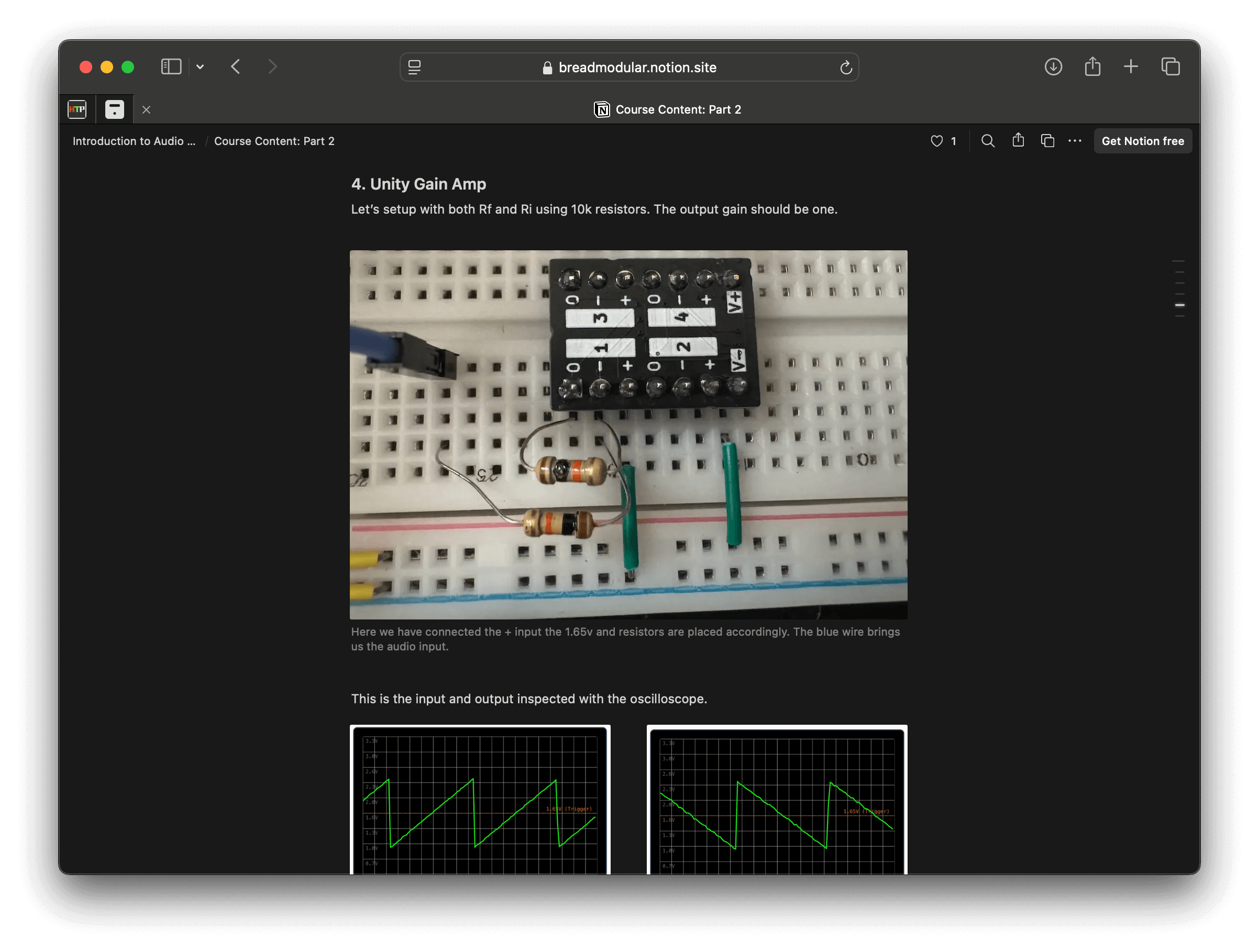 Bread Modular Audio Electronics Course