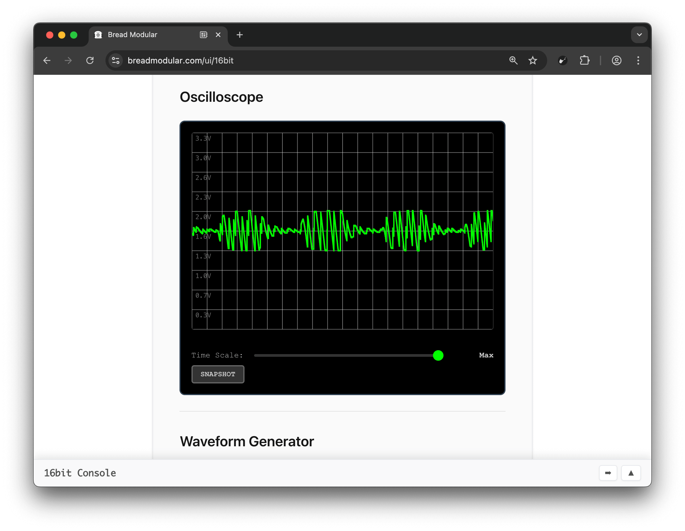 Bread Modular Oscilloscope